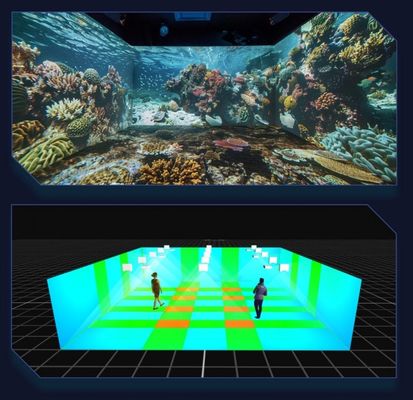 Flyin A1 4K Distributed Converged Server Edge Fusion Dome 3D Mapping Immersive Room Large Venue Projection System