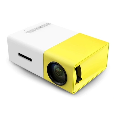 YG300 Mini Pocket 4k Portable LED Projectors Yellow for Home Theater