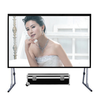 72 Inches Fast Folding Projector Screen Fold Up Matt White Color