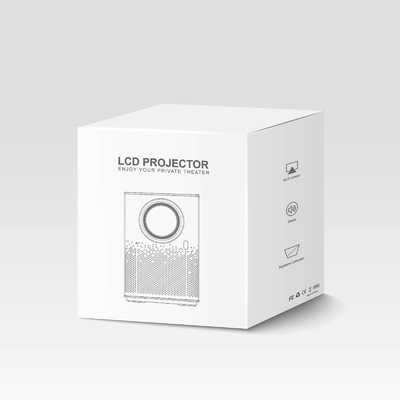 100 ANSI Lumens Lift Bracket 4k Mini Projector for Home Theater Outdoor