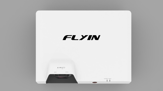 Flyin E7 4K Laser Short Throw Projector 3840x2160 3LCD 7500 ANSI Digital Zoom for Outdoor Business Education US Plug