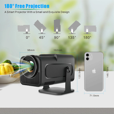 FLYIN HY320MINI 4K Ultra HD 3D Portable Short Throw Projectors & Presentation Equipments for Home Theater and Cinema Use