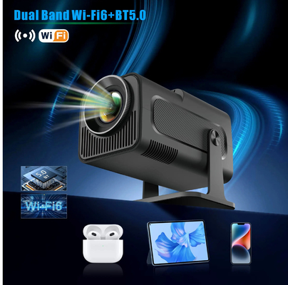 FLYIN HY320MINI 4K Ultra HD 3D Portable Short Throw Projectors & Presentation Equipments for Home Theater and Cinema Use