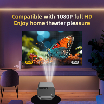 FLYIN P20 Pro 4K 350Lms 1080P Full HD Projector Auto Focus Lens LCD Lamp Android 13 Airplay Portable Home Theater Use