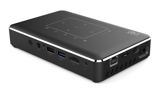 Flyin P10-II Hot Sale Custom Logo Mini 3D 4K 150 Lumens DLP 9000mAh Android 9.0 Projector