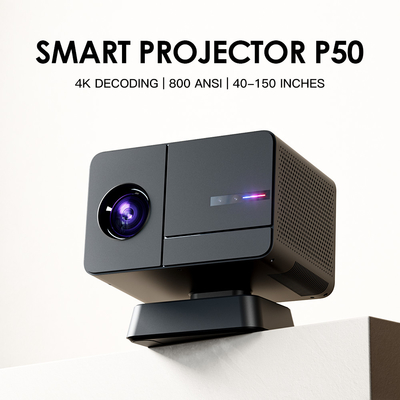 Flyin P50 Home Theater 1080P 4K Projector Allwinner H713 Proyector 800 ANSI Lumens Home TV Projecteur