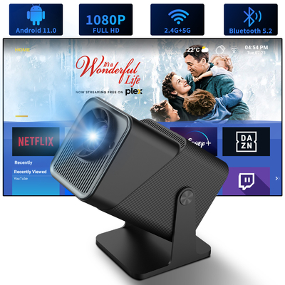 Flyin FY360 2025 Hot Sale High Quality HD 3D Mini Pocket Projector with Android 11 4K Video & Movie WiFi & Portable Features