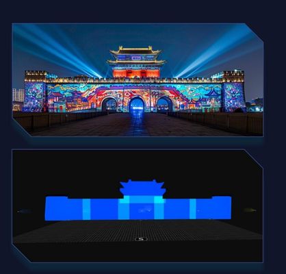 Flyin A1 4K Distributed Converged Server Edge Fusion Dome 3D Mapping Immersive Room Large Venue Projection System