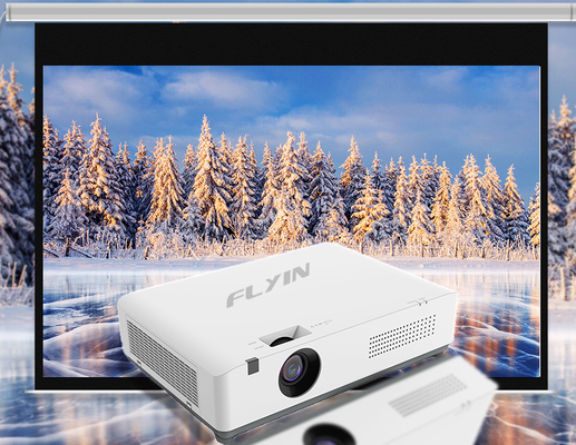 Flyin-C40W+ WXGA 4200 Lumens 3LCD Laser Projector Android Smart Business Conference Classroom Educational Projector