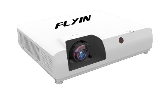 Flyin-E7U 7500 Lumens WUXGA 3LCD Laser Projector 1.6x Zoom 5000000:1 Contrast 4K for Large Venue Church Education