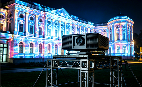 Laser DLP Projector with 13,000 Lumens Brightness 4K Compatible for Large Venue Outdoor Use
