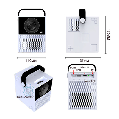 Interactive 3200 Lumens Portable LED Projectors Game Movie Proyector