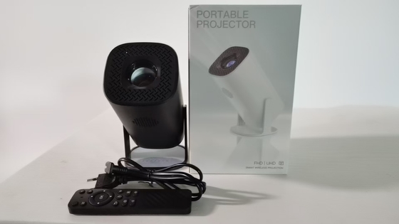 Portable FLYIN P30 4K 1080P Projectors for Home Theater and CINEMA in Black White