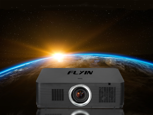 Flyin-K1200U 12000 Ansi Lumens WUXGA 3LCD Laser Projector 1.8x Electric Zoom HDBaseT for Large Venue Auditorium